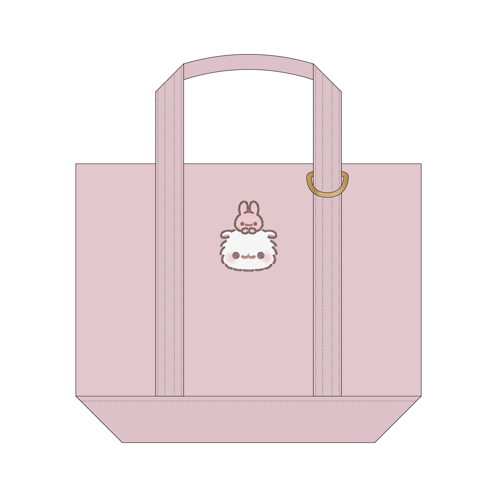 刺繍トートバッグ「しらたま」 – ポメラニアンもち オンラインショップ
